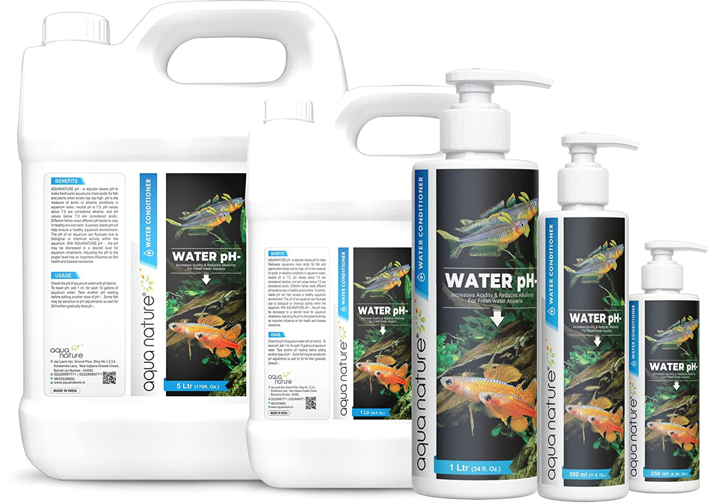 AquaNature Water PH- (Down) 120ml