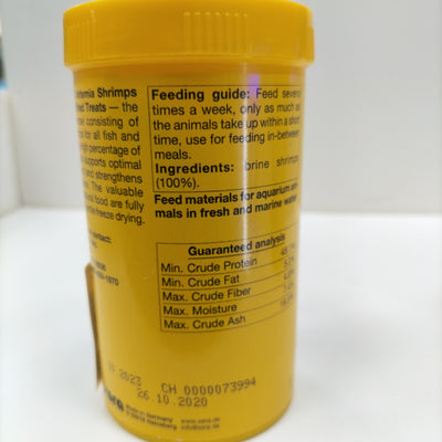 سيرا FD الأرتيميا الروبيان تجميد DIRED يعامل طعام الأسماك