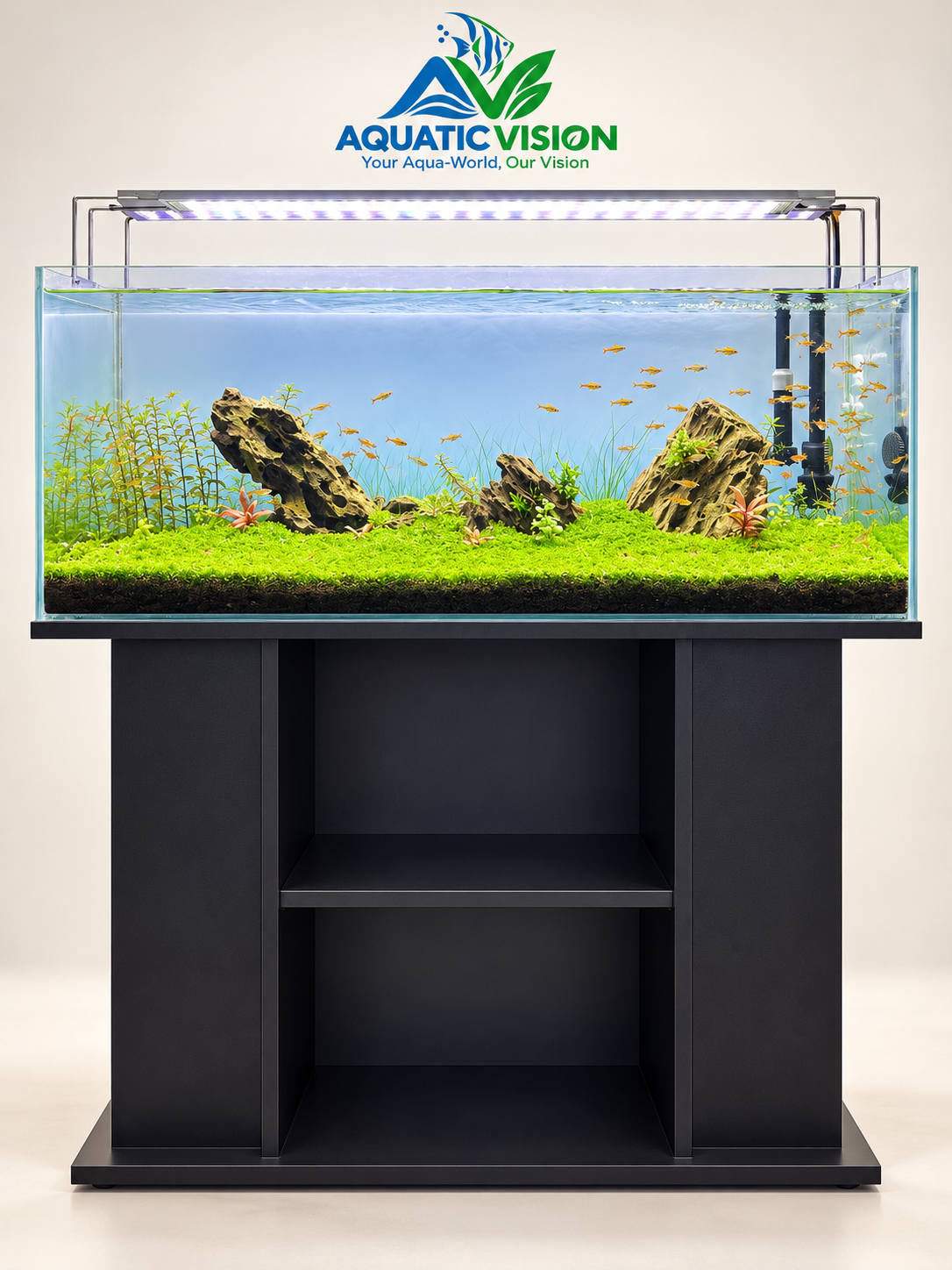 Emerald Highlands β Mountain Stone Carpet Planted Aquarium