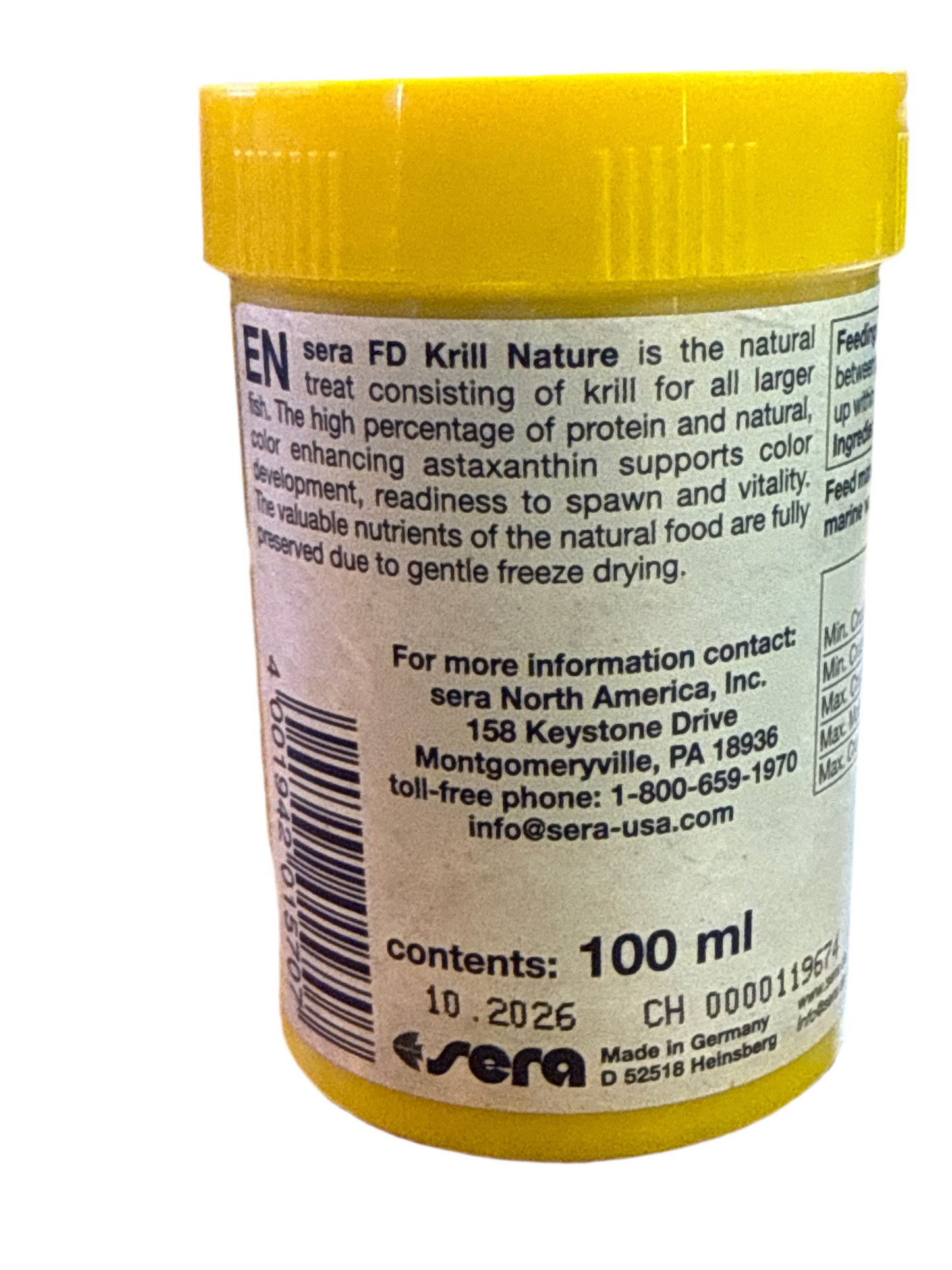 SERA FD Krill Freeze Dried Treats 15g