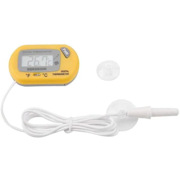 Yellow Digital Aquarium Thermometer (Oval Shape)