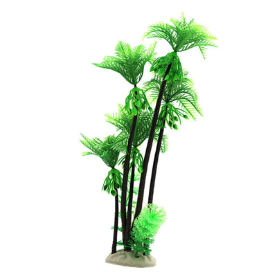 ديكورات أحواض السمك النباتية البلاستيكية