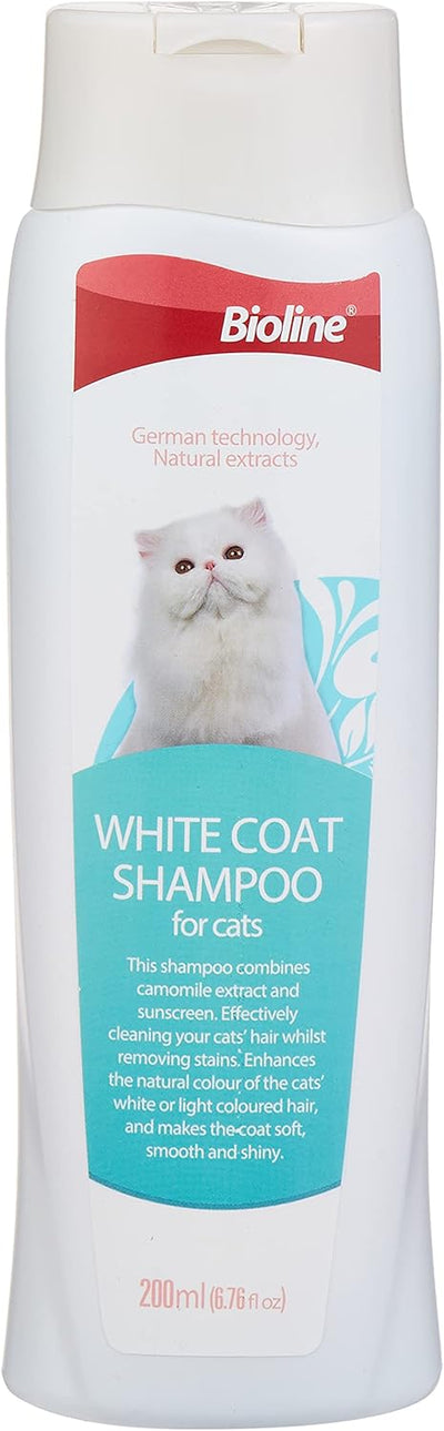 BIOLINE WHITE COAT SHAMPOO FOR CATS 200ML