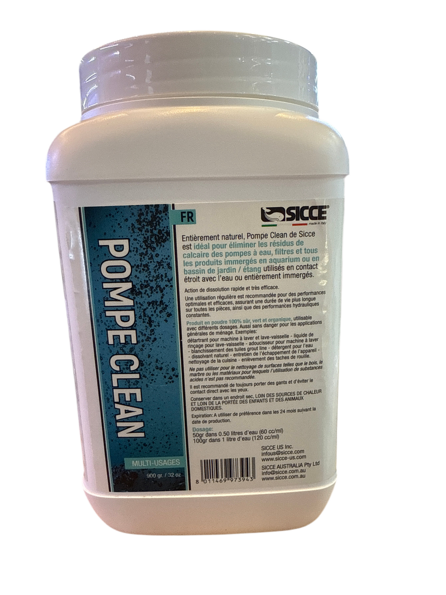 SICCE Pump Clean 900gr
