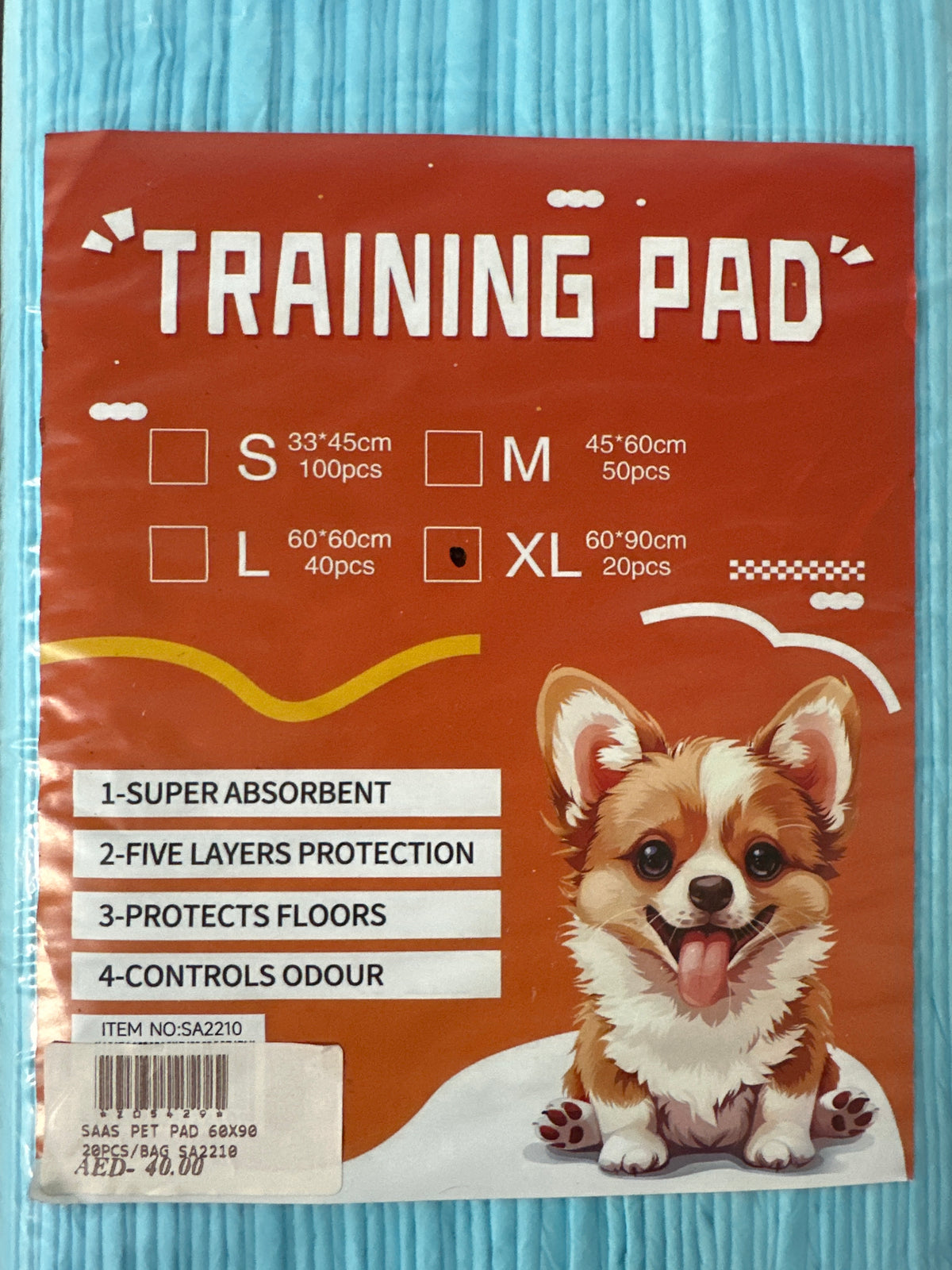 Pet Training Pads XL – 60 × 90 cm (20 Pcs)