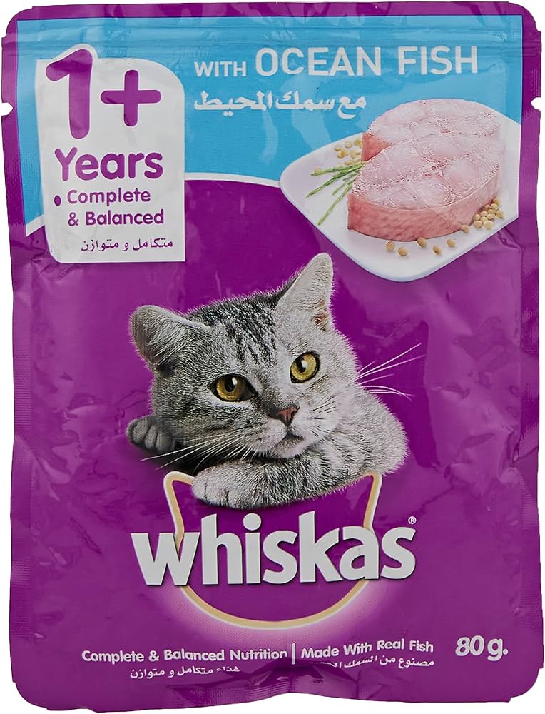 WHISKAS WITH OCEAN FISH 80G