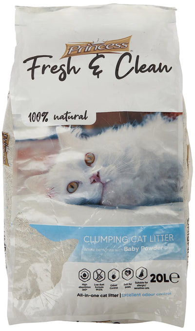 PRINCESS FRESH & CLEAN CAT LITTERS 20L