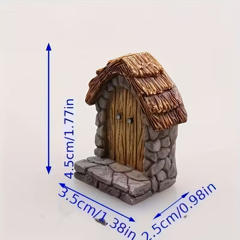 Wooden Door Resin Crafts For Terrarium