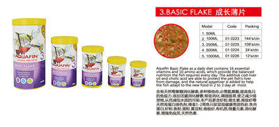 رقائق أكوافين الغذائية الأساسية للأسماك