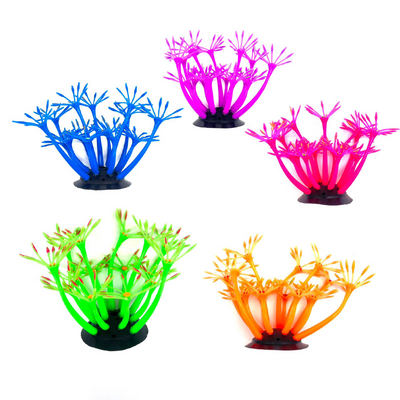 Smart Fish Tank Glowing Coral Decoration 20x9 CM