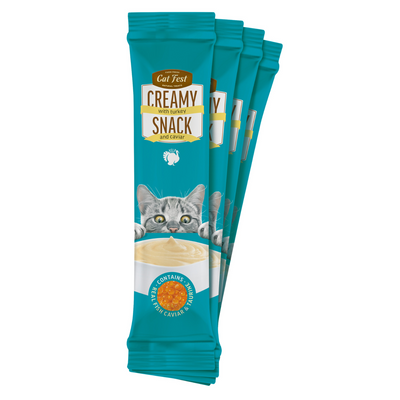 Cat Fest Creamy Snacks- Turkey With Caviar 4x10g