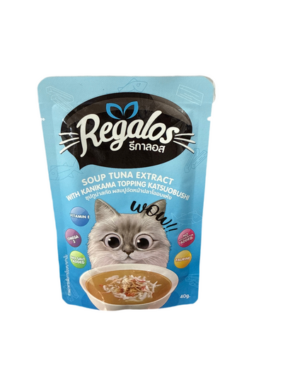 Regalos Soup Tuna Extract With Kanikama Topping Katsuobushi 40g