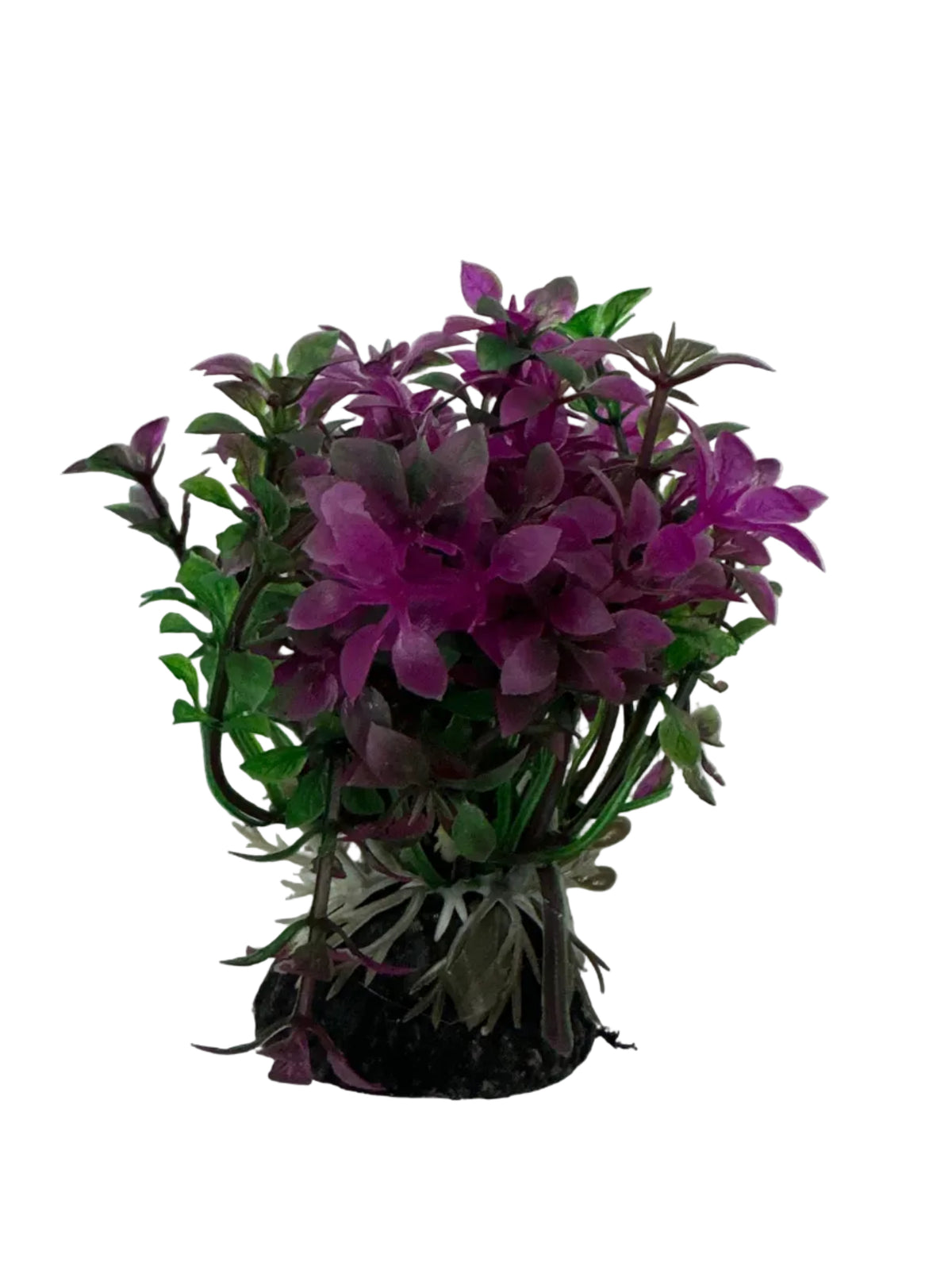 Artificial Pink & Green Bush Aquarium Plant