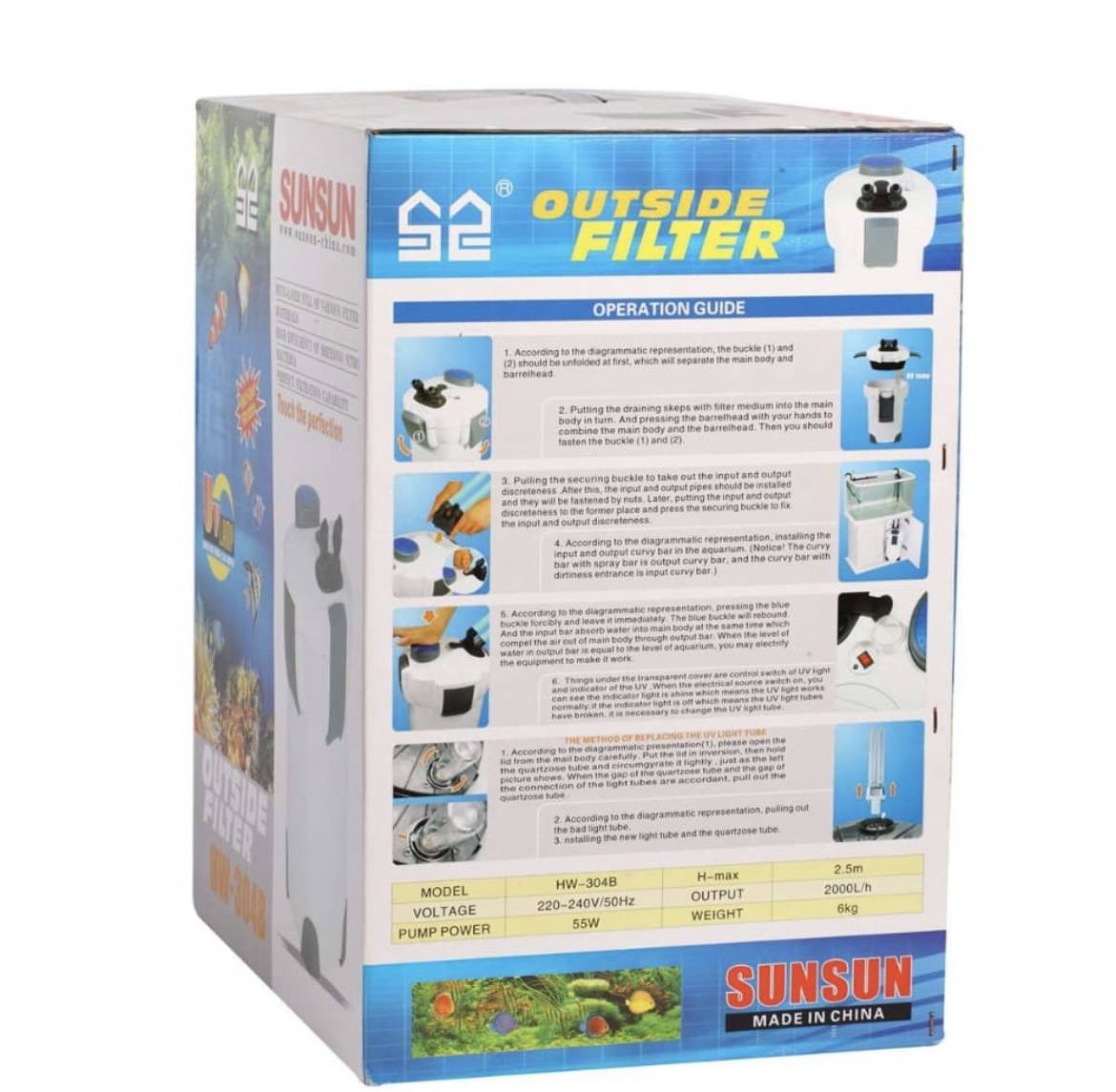 SUNSUN EXTERNAL FILTERS 302B
