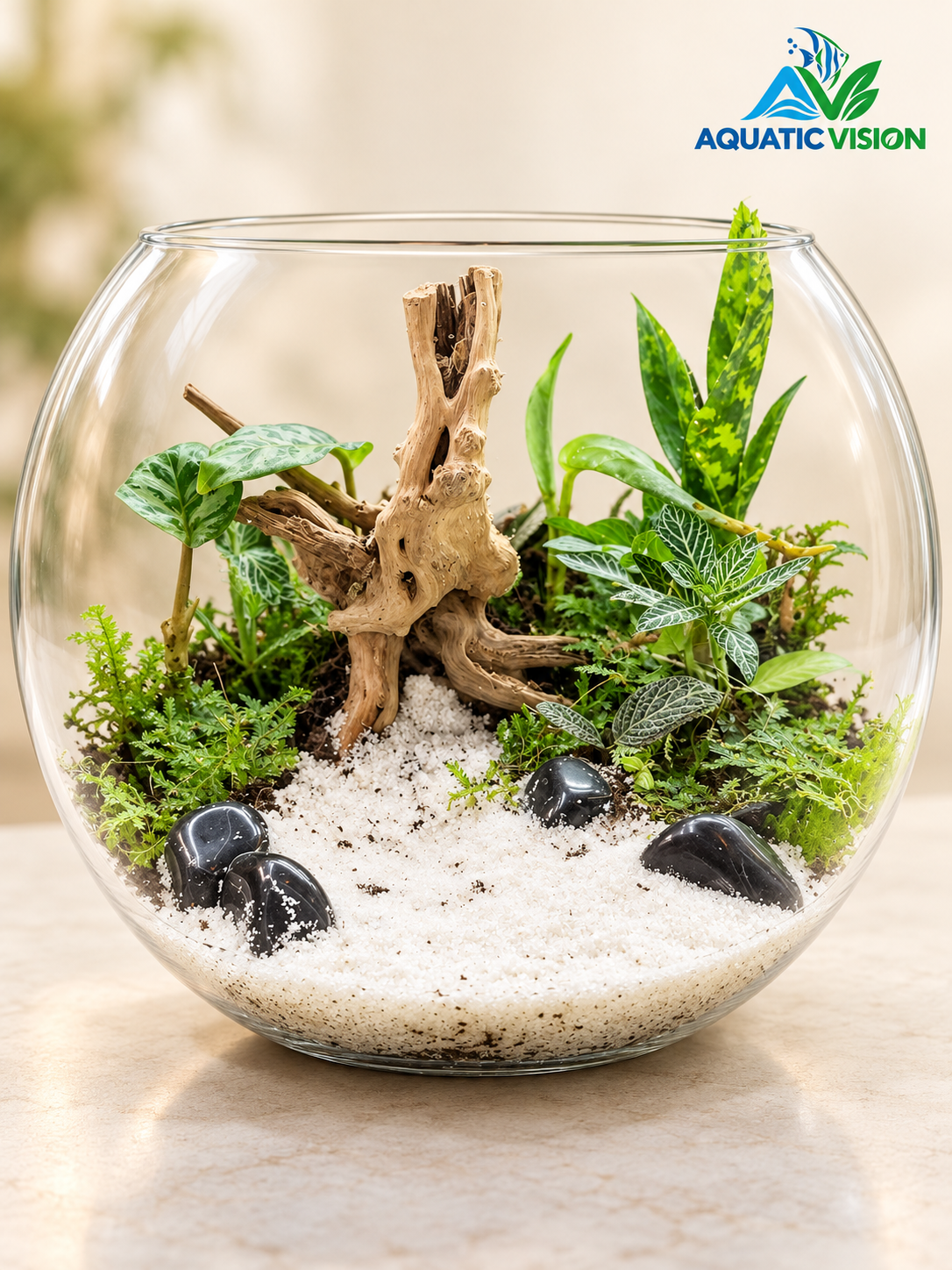 Moonlit Grove ā 10-Inch Glass Terrarium