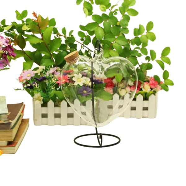 Glass Hanging Fish Tank Heart Shape