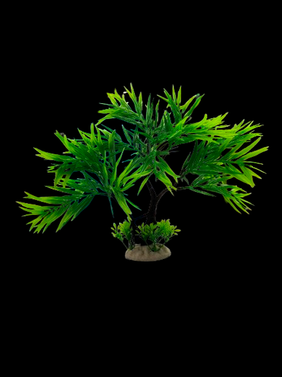 ديكور حوض السمك بالنباتات البلاستيكية