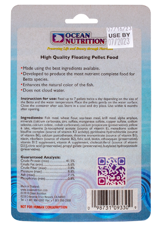 OCEAN NUTRITION ATISON'S BETTA FISH FOOD