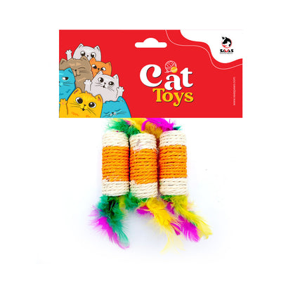 Cat Sisal Hemp Toy 3Pcs (3.5Cm)