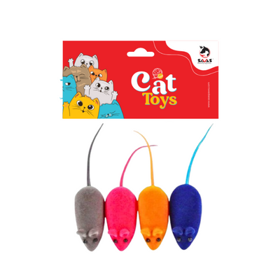 Pets Mouse Toy 4Pcs Set