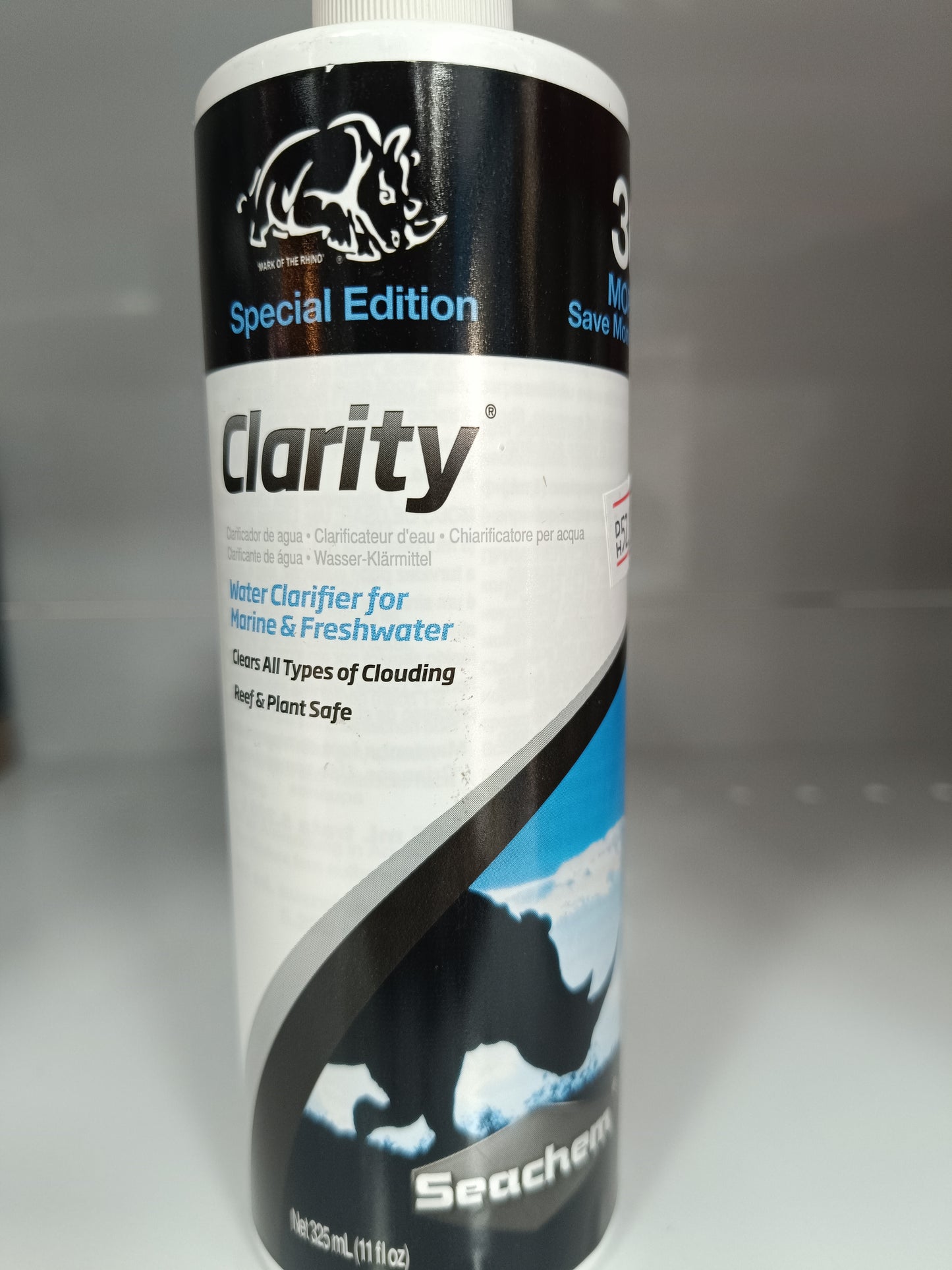 SEACHEM CLARITY WATER CLARIFIER FOR MARINE & FRESHWATER 325ML