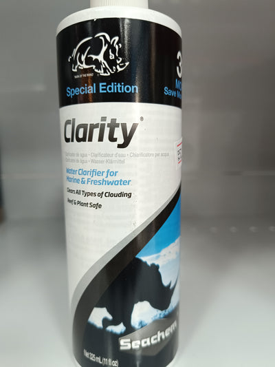 SEACHEM CLARITY WATER CLARIFIER FOR MARINE & FRESHWATER 325ML