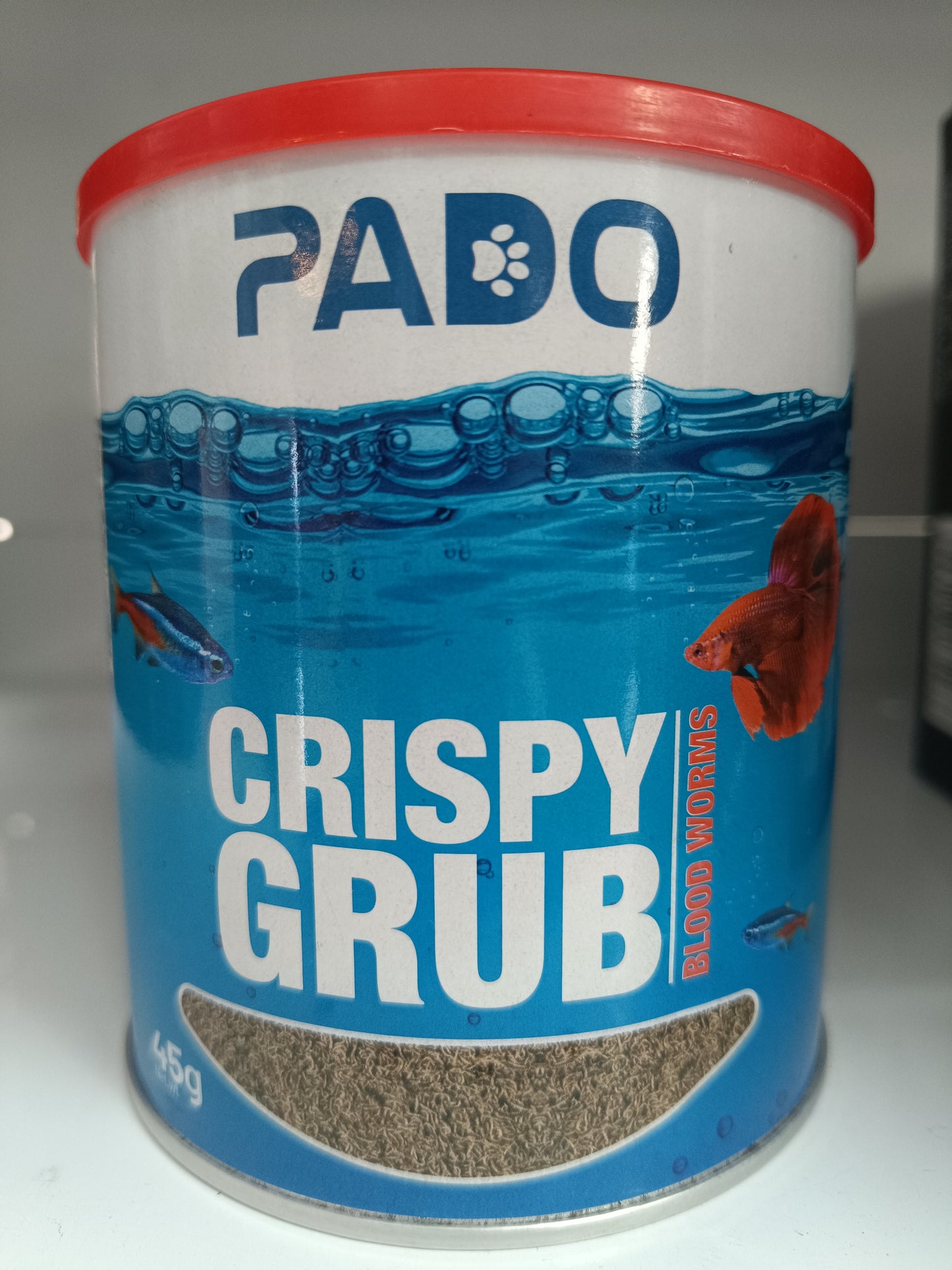 PADO CRISPY GRUB BLOOD WORMS 45G