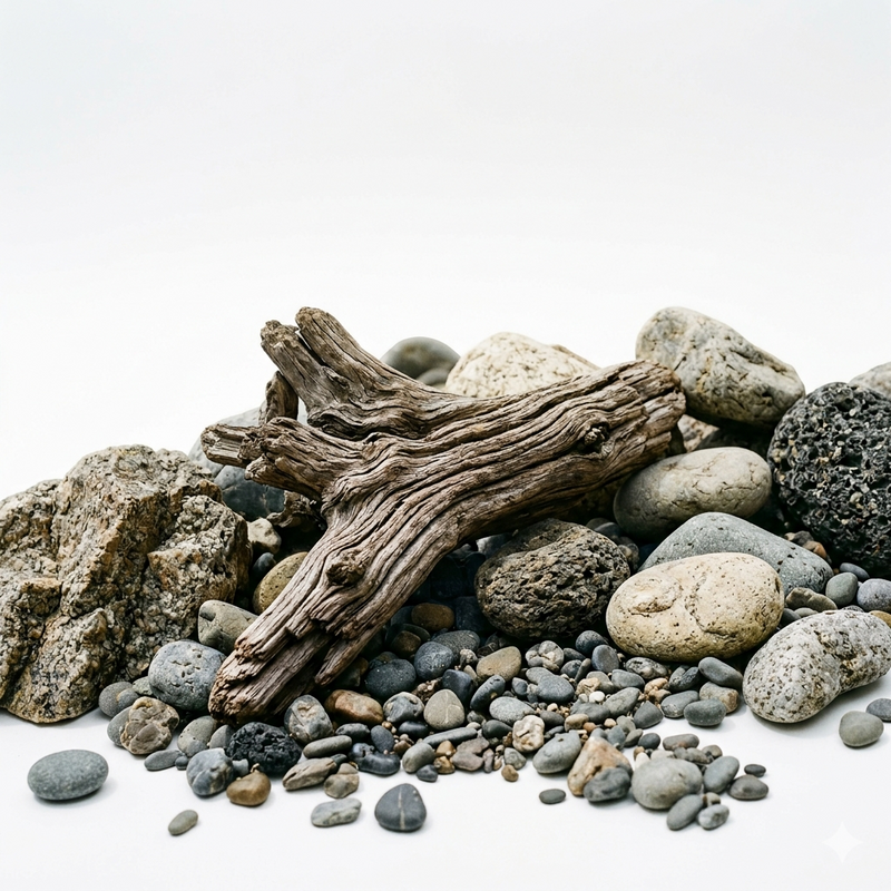 Drift Wood & Rocks
