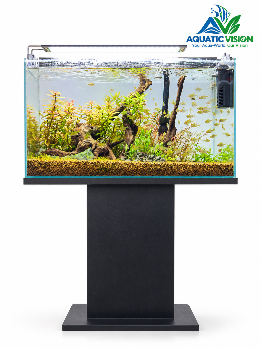 Golden River Forest – Natural Driftwood Planted Aquarium Aquascape