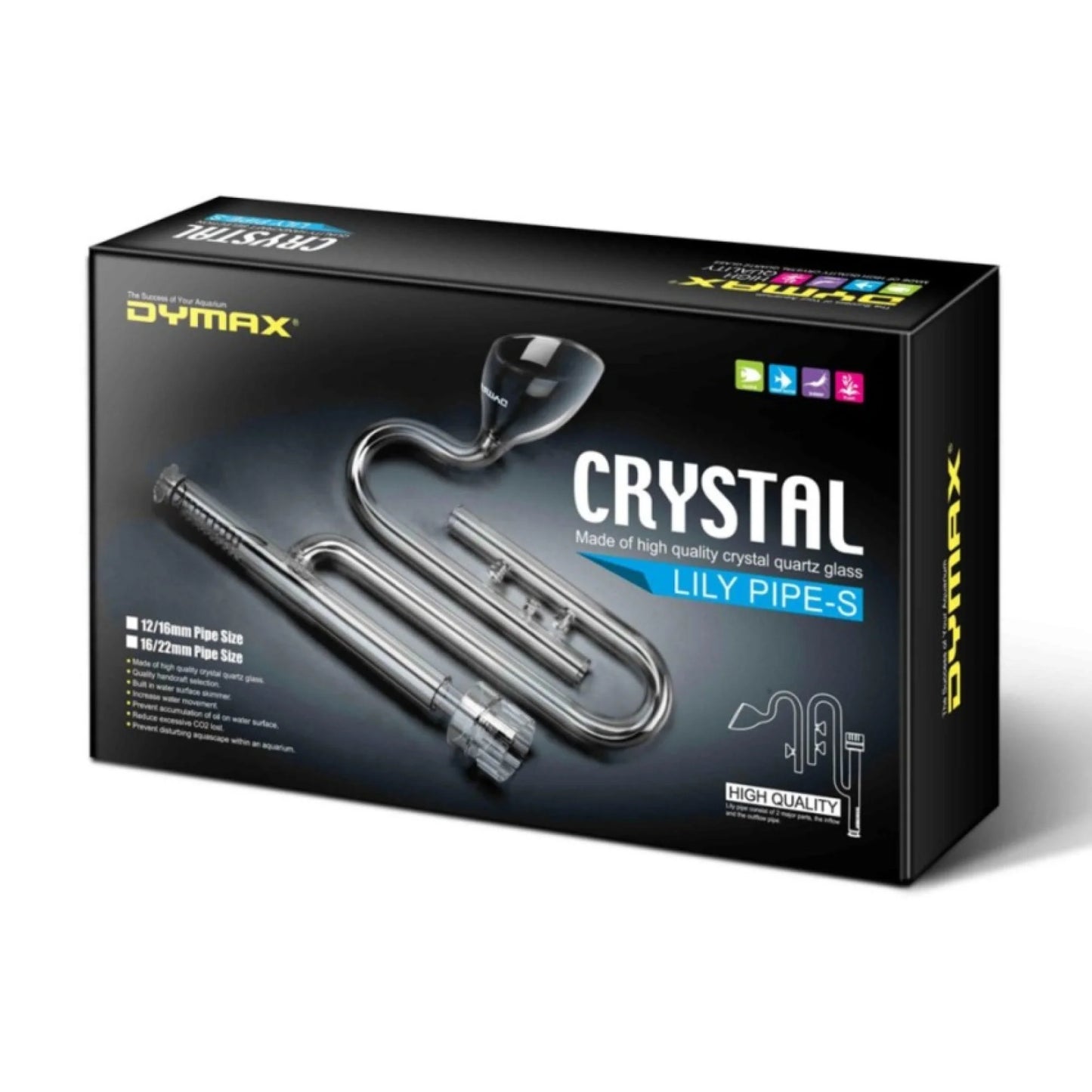 Crystal Lily Pipe with Surface Skimmer