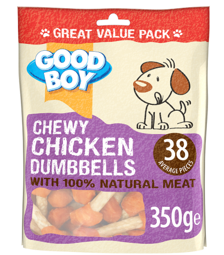 GOOD BOY CHEWY CHICKEN DUMBBELLS 350G