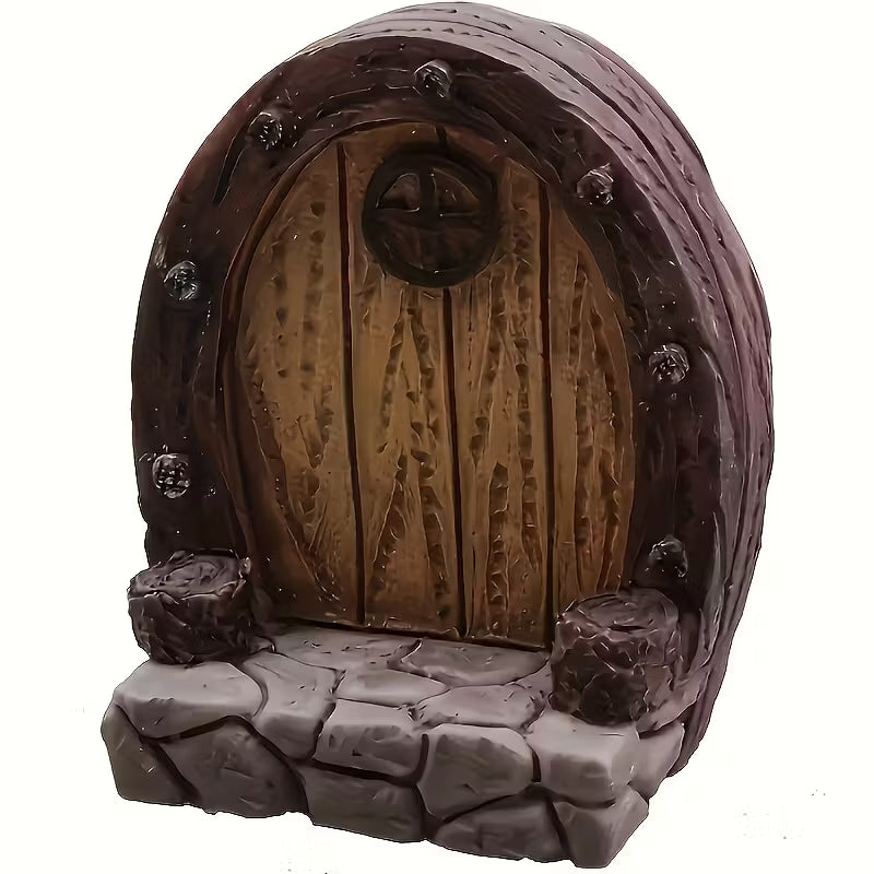 Wooden Door Resin Crafts For Terrarium