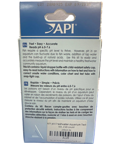 API Freshwater pH Test Kit – 250 Tests