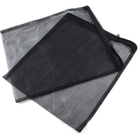 Filter Net Bag Aquarium Zipper Mesh Black 3 Sizes (Small Hole)