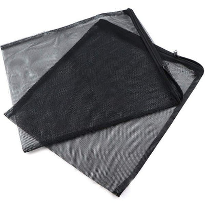 Filter Net Bag Aquarium Zipper Mesh Black 3 Sizes (Small Hole)