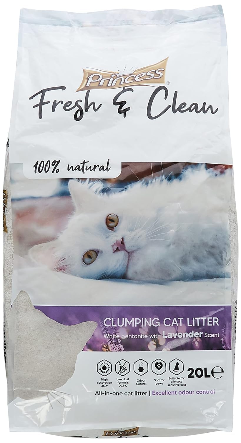 PRINCESS FRESH & CLEAN CAT LITTERS 20L