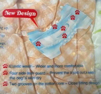 Pet Soft Disposable Dog Diapers – Large (12 PCS)