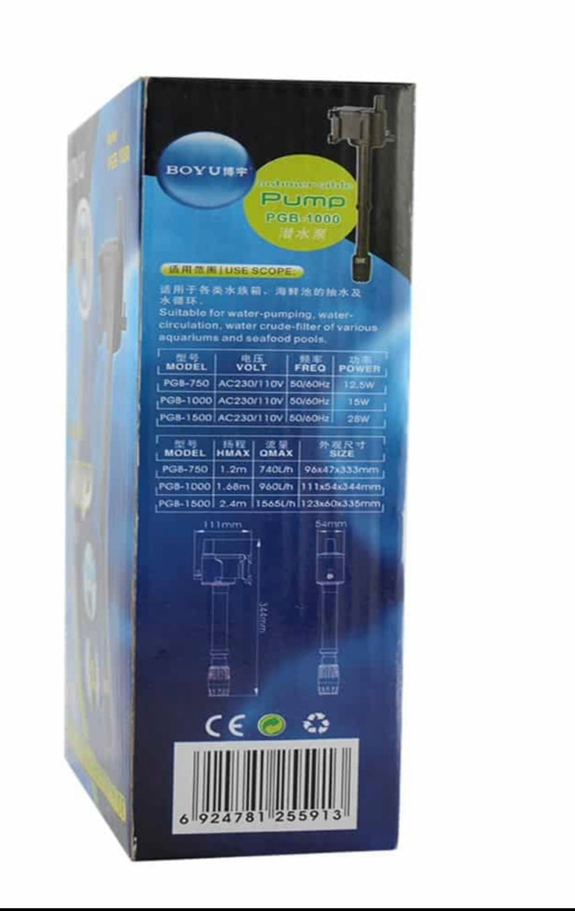 BOYU SUBMERSIBLE PUMP PGB-1000