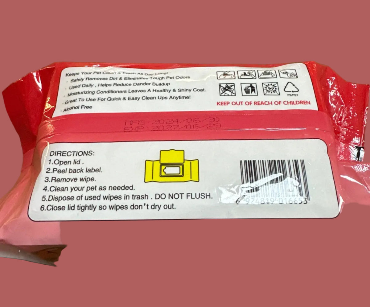 Dono Pet Wipes – 15 × 20 cm 80pcs
