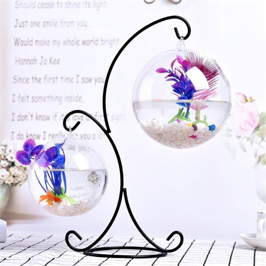 Glass Hanging Fish 2 Bowl