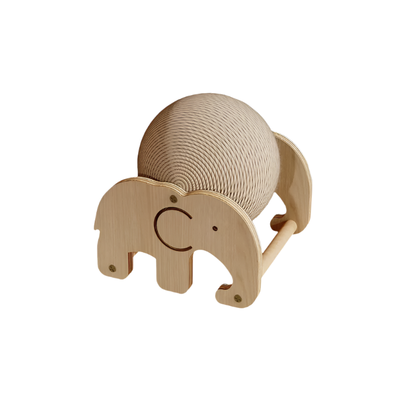 Sisal Hemp Cats Scratching Elephant Toys