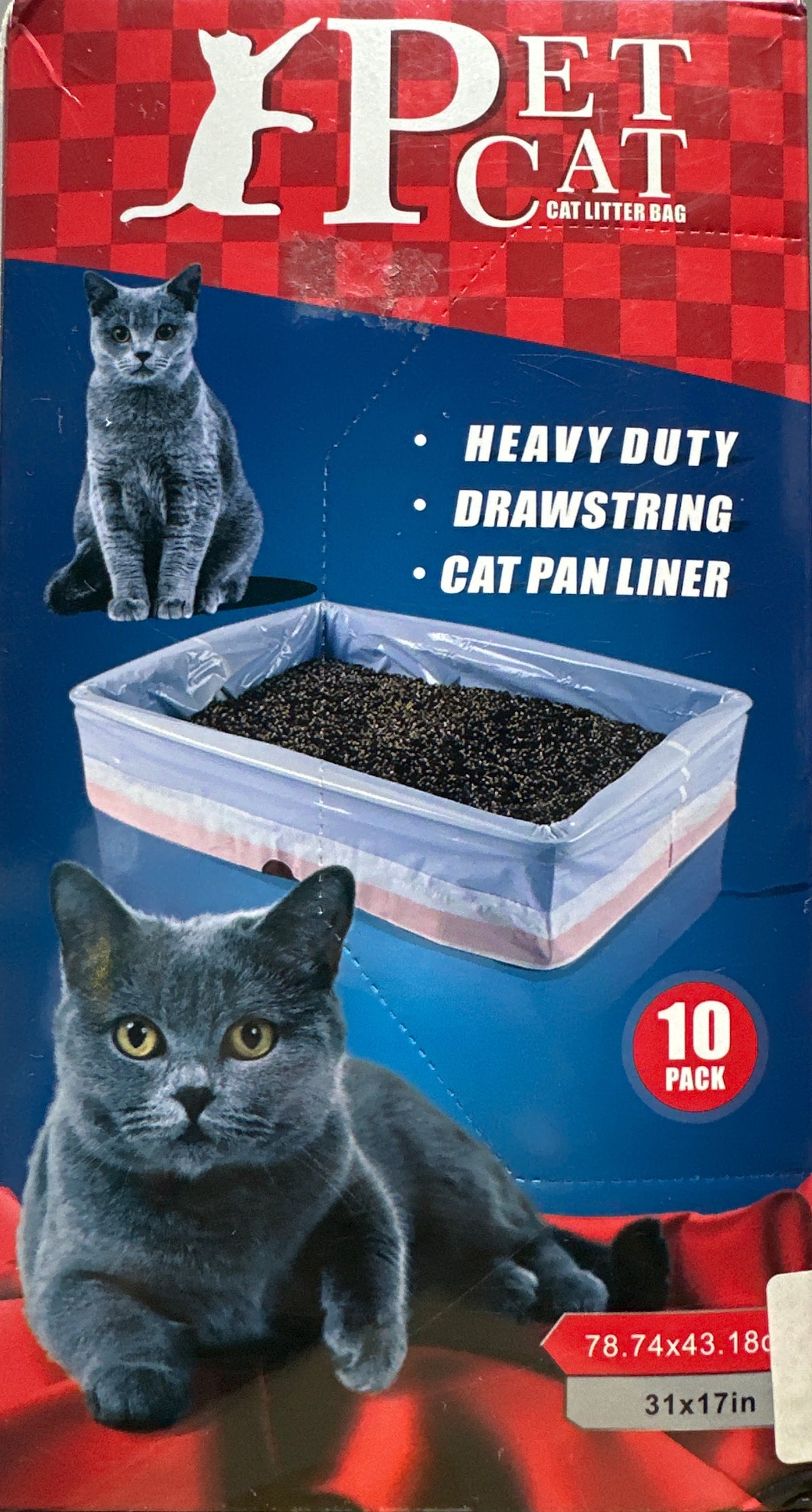 Pet Cat Heavy Duty Cat Litter Bags – 10 Pack