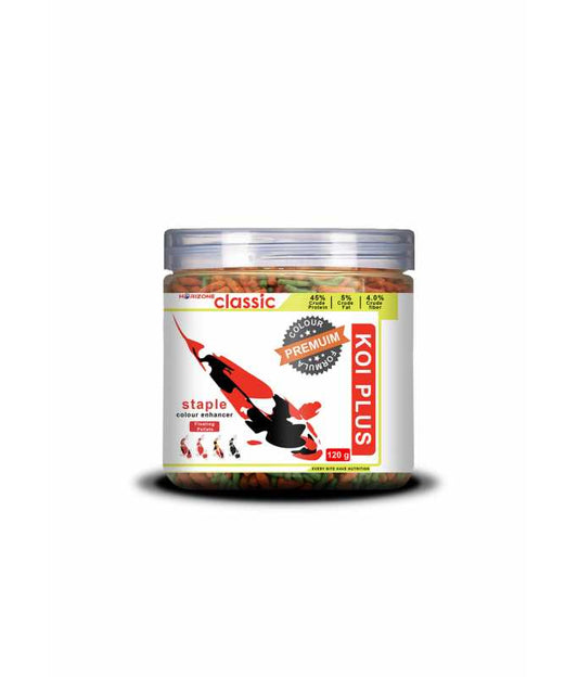 HORIZONE STAPLE KOI PLUS FISH FOOD 120G