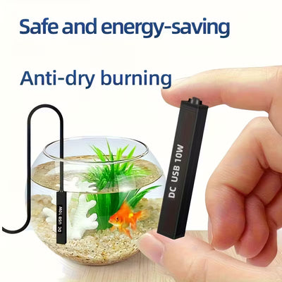 USB-Powered Aquarium Heater with Auto Temperature Control