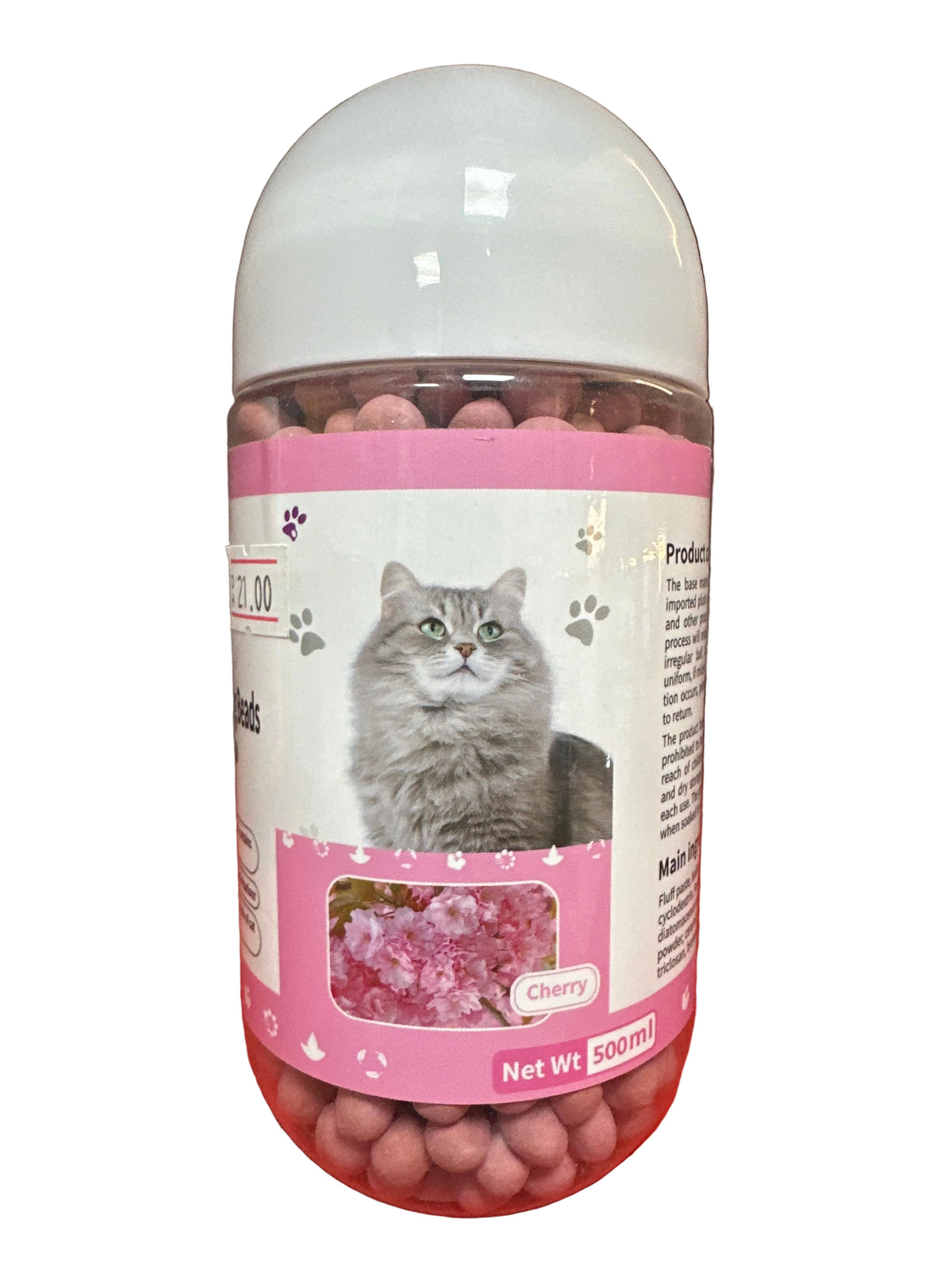CAT LITTER DEODORIZING BEADS 500ML