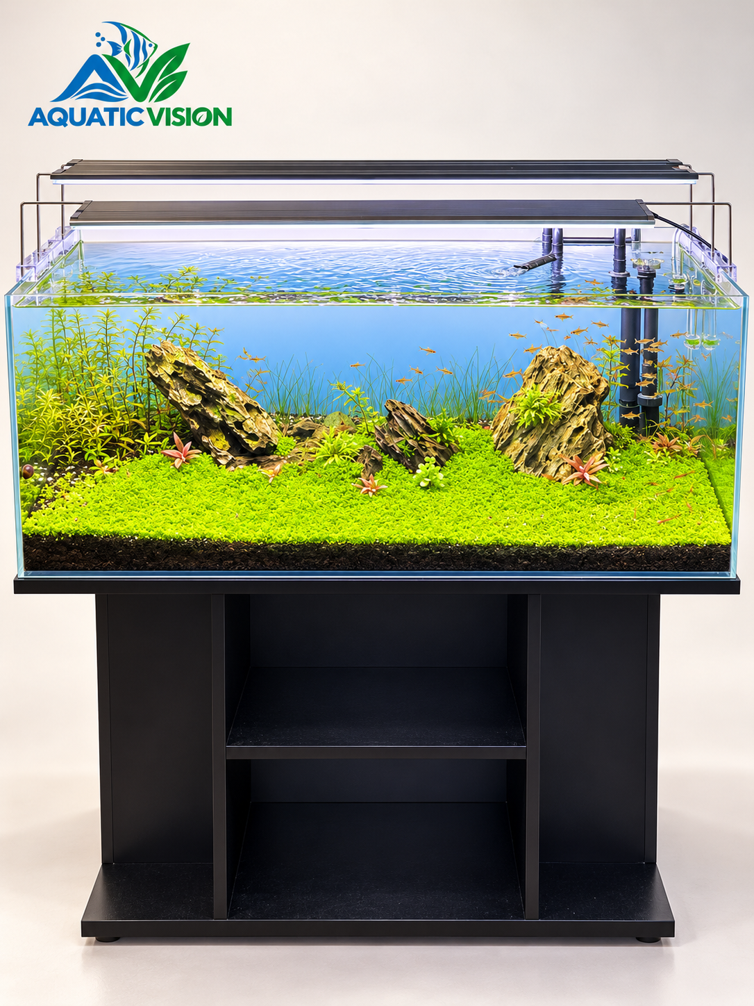 Emerald Highlands – Mountain Stone Carpet Planted Aquarium