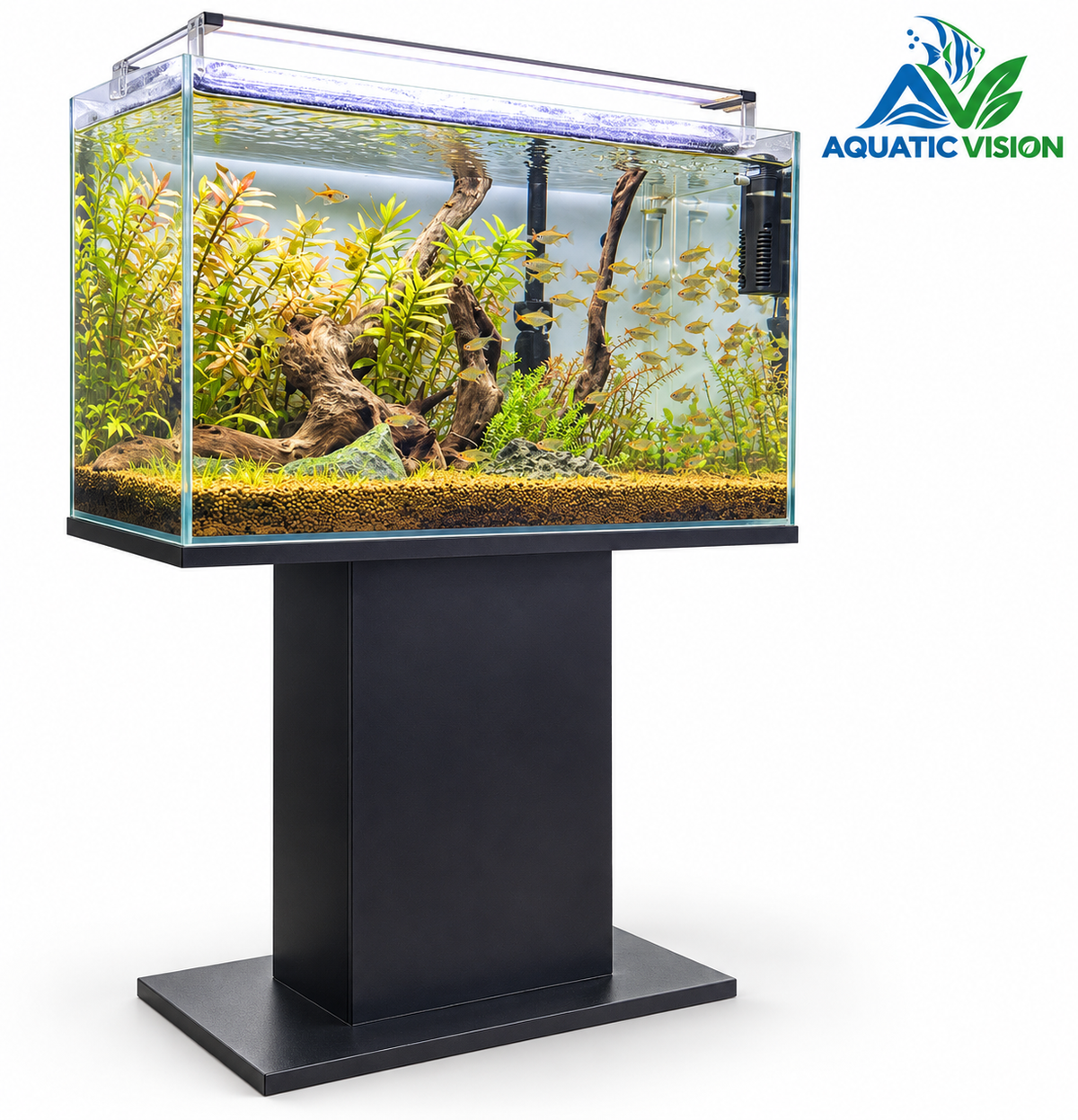 Golden River Forest – Natural Driftwood Planted Aquarium Aquascape
