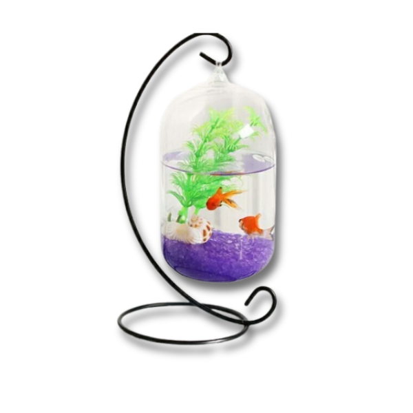 Glass Hanging Fish Tank Sylinder