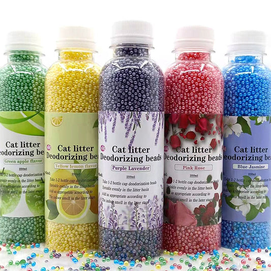 CAT LITTER DEODORIZING BEADS 250 ML