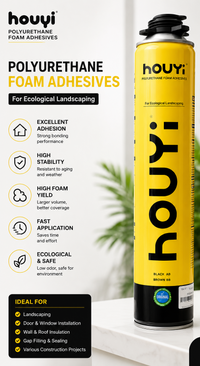 HOUYI Black & Brown Landscaping Foam Spray – 900g